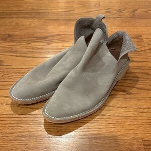 Tory Burch Slip-On Gray Leather Bootie Size 10